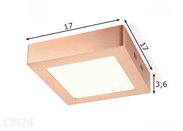 Kattovalaisin Ska 17x17 cm mitat
