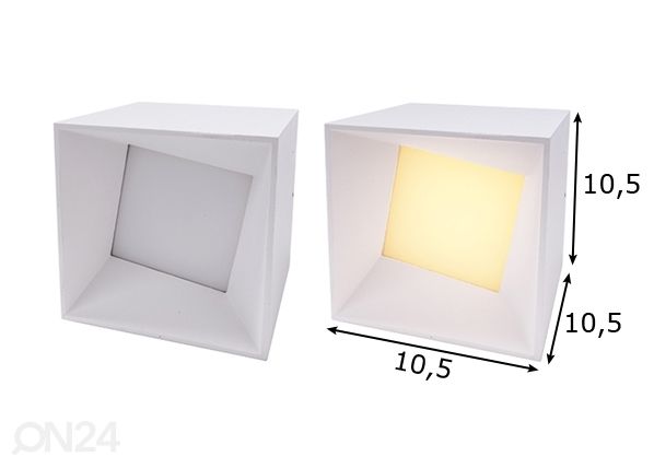 Kattovalaisin Sky LED mitat