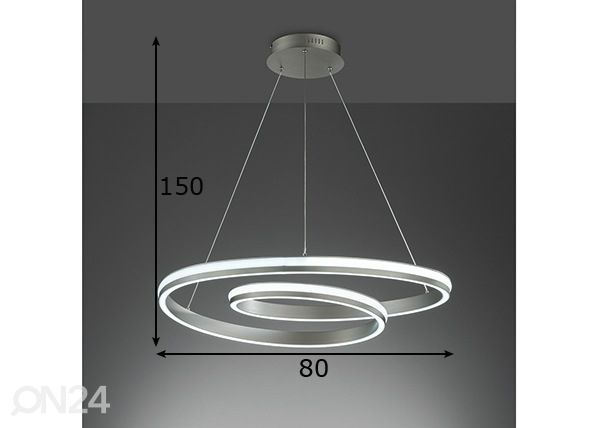 Kattovalaisin Spiral TW LED mitat