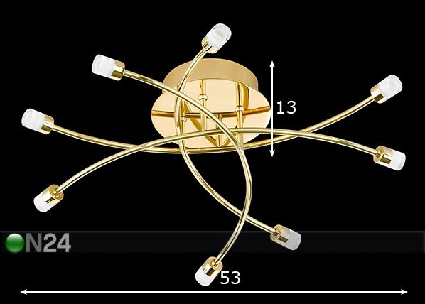 Kattovalaisin Star LED mitat