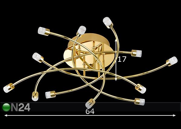 Kattovalaisin Star LED mitat