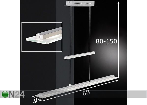 Kattovalaisin Tenso LED mitat