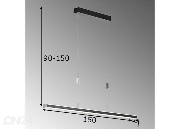 Kattovalaisin Vitan TW LED mitat