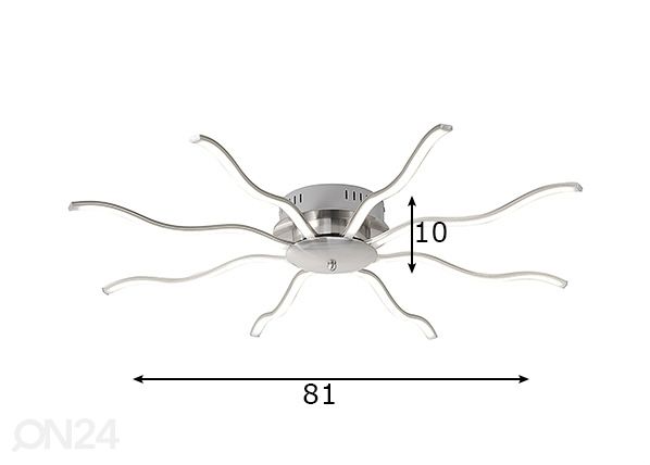 Kattovalaisin Wave mitat