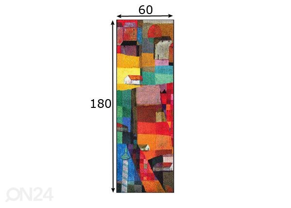 Käytävämatto Venetien 60x180 cm mitat