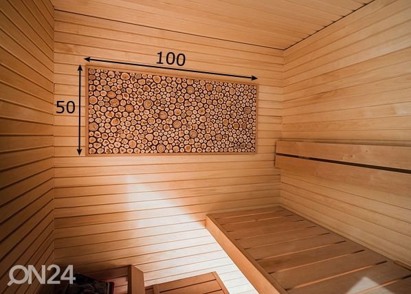 Kehystetty katajalevy 50x100 cm mitat