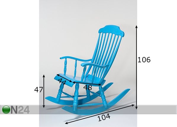Keinutuoli PERINTEINEN mitat