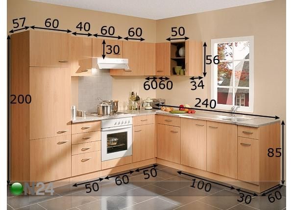 Keittiö PRIMUS 60 mitat