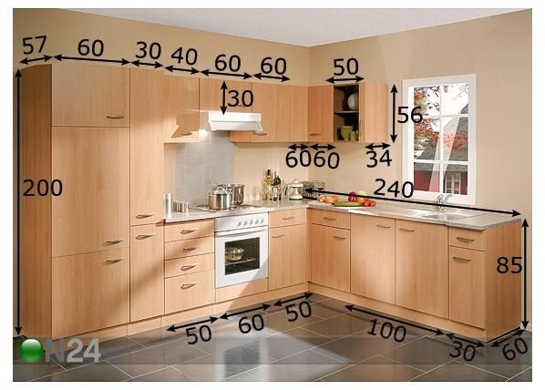 Keittiö PRIMUS 60 mitat