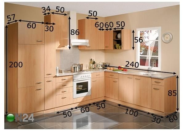 Keittiö PRIMUS 60 mitat