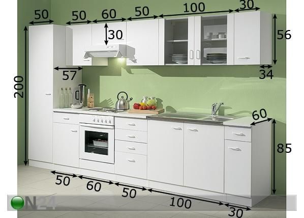 Keittiö PRIMUS 60 mitat