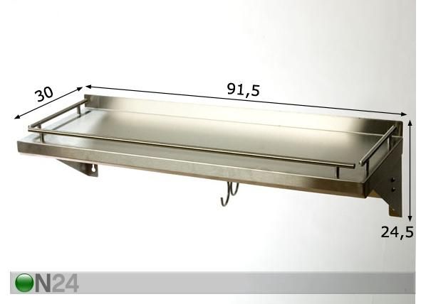 Keittiöhylly mitat