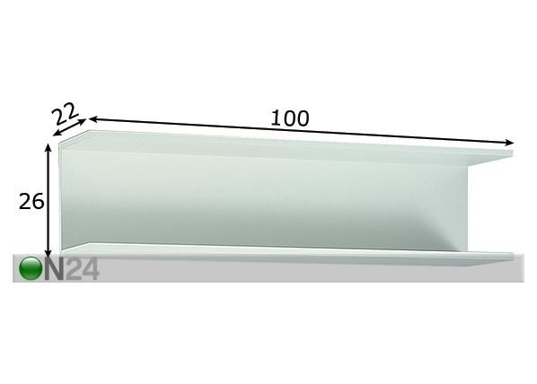 Keittiöhylly BASIC 50 mitat