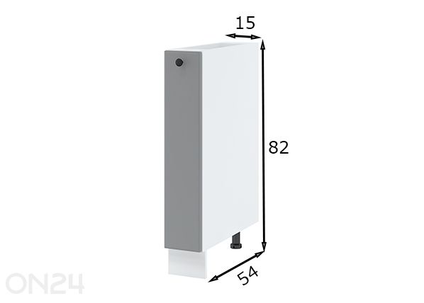 Keittiökaappi 15 cm mitat