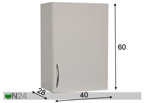 Keittiökaappi 40 cm mitat