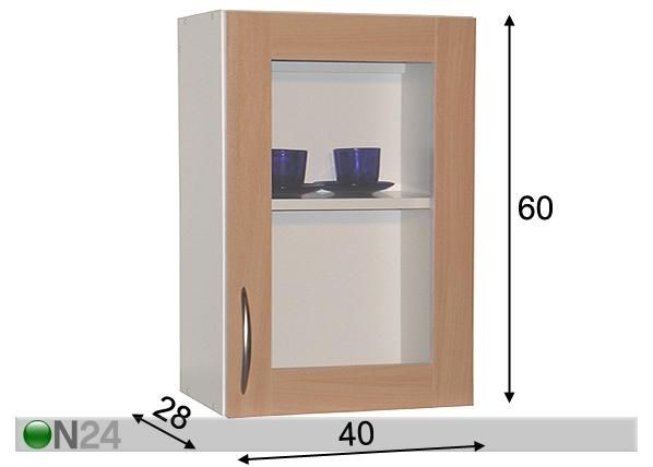 Keittiökaappi 40 cm mitat