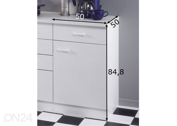 Keittiökaappi KLASSIK 50 mitat