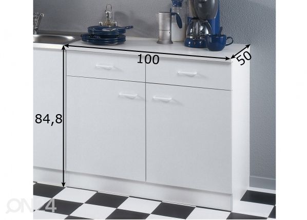 Keittiökaappi KLASSIK 50 mitat