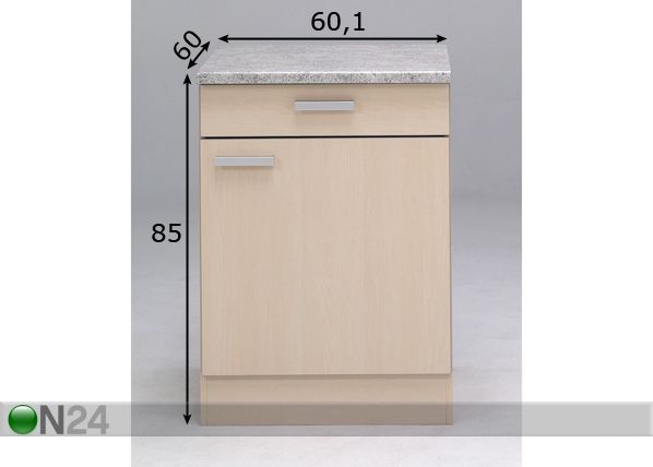 Keittiökaappi MINIMA mitat