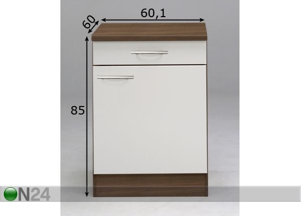 Keittiökaappi MINIMA mitat