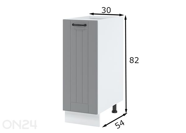 Keittiön alakaappi 30 cm mitat