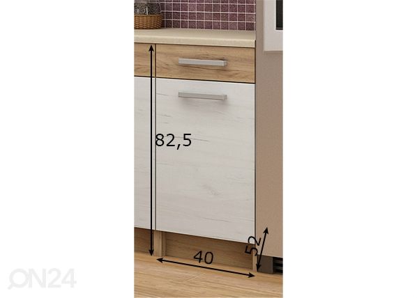 Keittiön alakaappi 40 cm