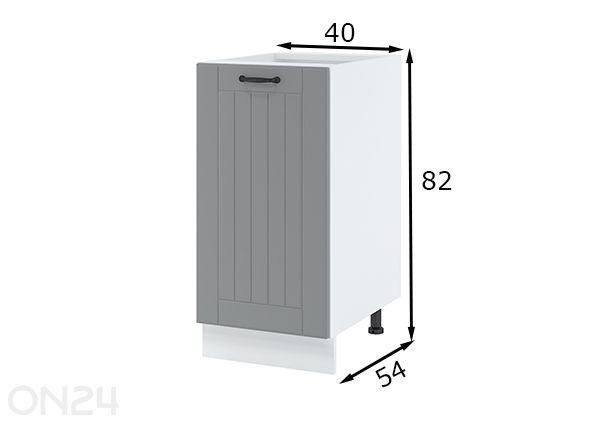 Keittiön alakaappi 40 cm mitat