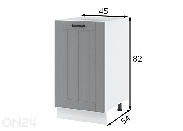 Keittiön alakaappi 45 cm mitat