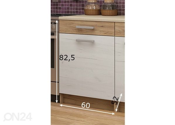 Keittiön alakaappi 60 cm mitat