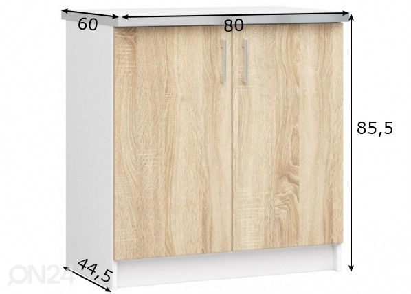 Keittiön alakaappi 80 cm mitat