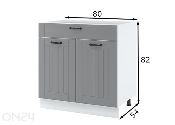 Keittiön alakaappi 80 cm mitat