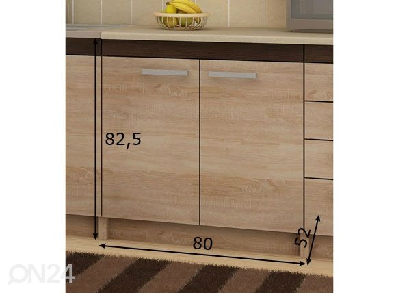 Keittiön alakaappi 80 cm mitat