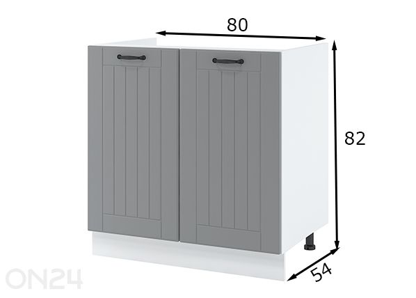 Keittiön allaskaappi 80 cm mitat