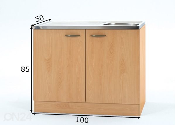 Keittiön allaskaappi Klassik 50 mitat