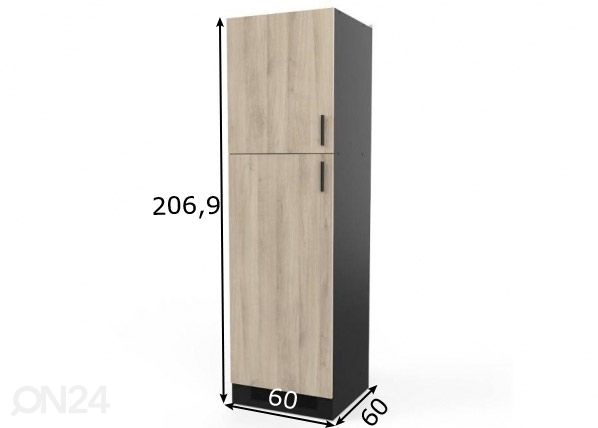 Keittiön kaappi Origan 60 cm mitat