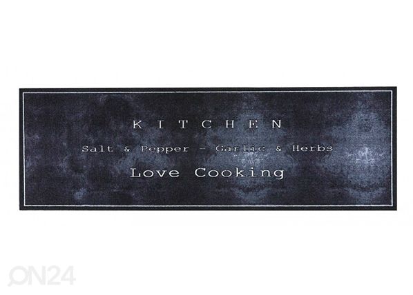 Keittiön matto Cook & Wash Love Cooking Black