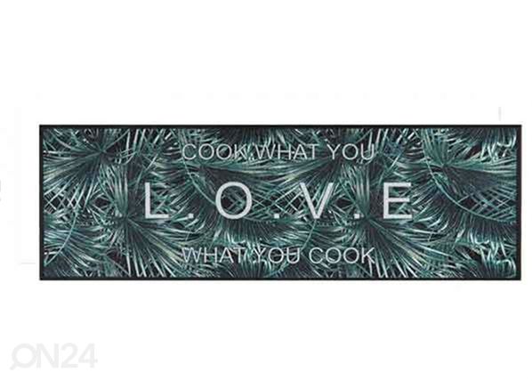 Keittiön matto Cook & Wash Love What You Cook