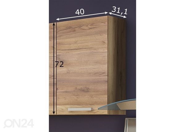 Keittiön yläkaappi 40 cm mitat