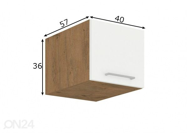 Keittiön yläkaappi 40 cm mitat