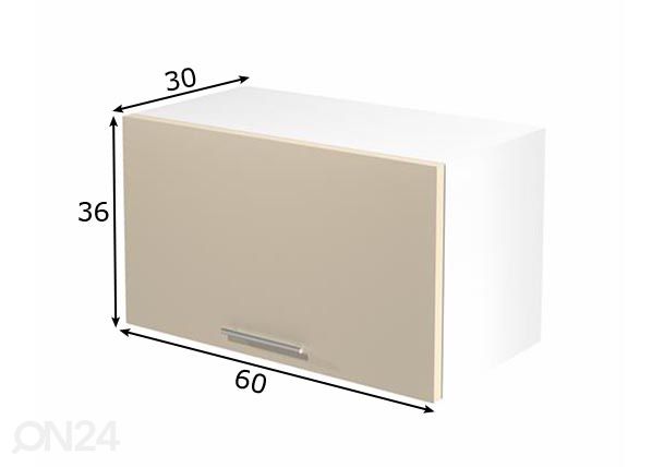 Keittiön yläkaappi 60 cm mitat