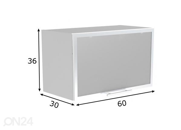 Keittiön yläkaappi 60 cm mitat