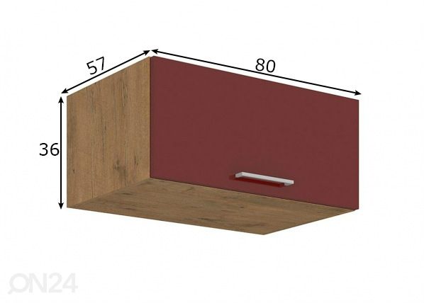 Keittiön yläkaappi 80 cm mitat