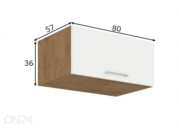 Keittiön yläkaappi 80 cm mitat