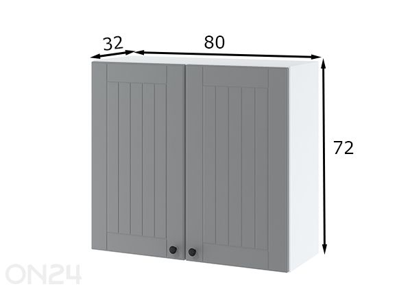Keittiön yläkaappi 80x72 cm
