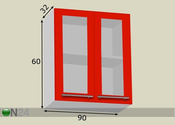 Keittiön yläkaappi 90 cm mitat