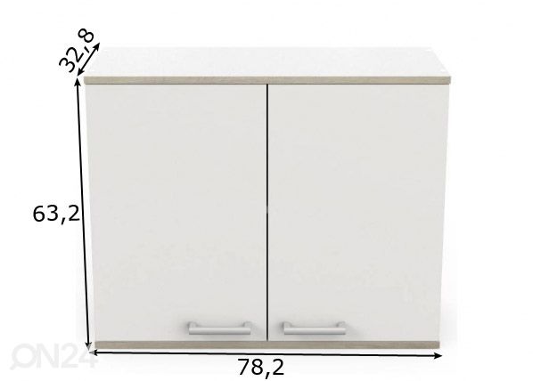 Keittiön yläkaappi Cooking 78,2 cm mitat