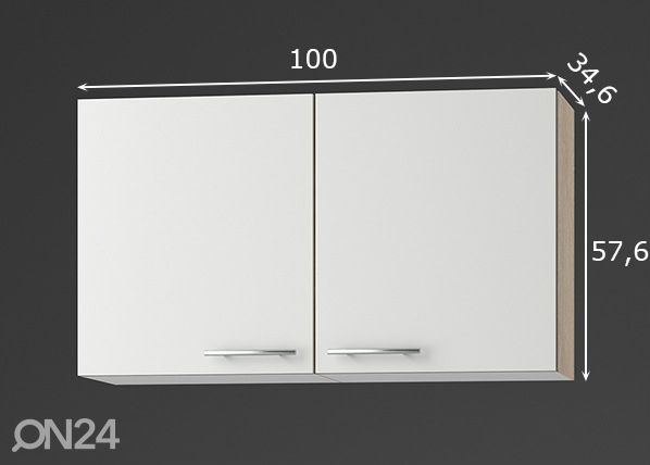Keittiön yläkaappi Dakar 100 cm mitat
