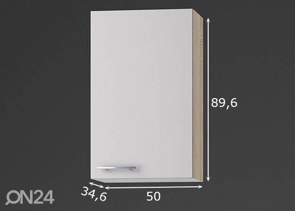 Keittiön yläkaappi Dakar 50 cm mitat