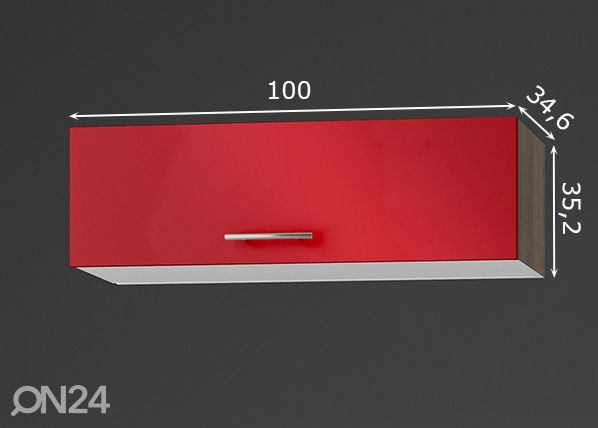 Keittiön yläkaappi Imola 100 cm mitat