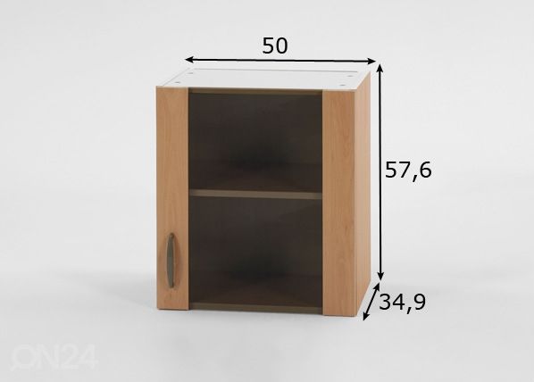Keittiön yläkaappi Klassik 60 mitat